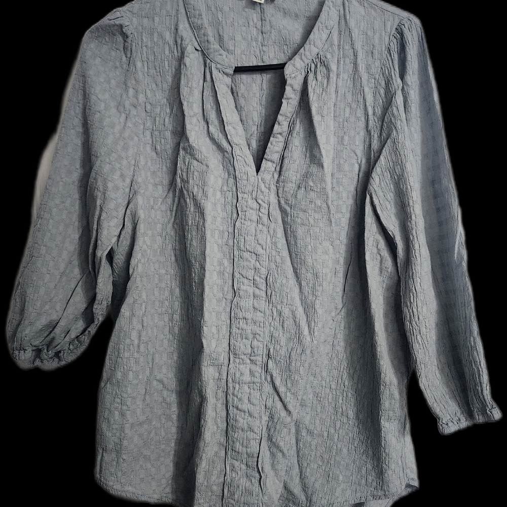 Umgee Sage Green Textured Top Size Large